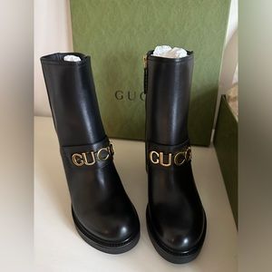 Women’s Designer Gucci Black Ankle Boots - Brand New! Authentic